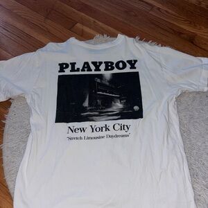 Playboy White Graphic T-Shirt